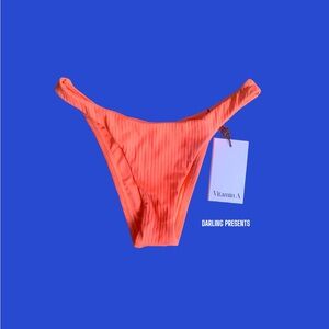 Vitamin A California High Leg Swim Bottom Women Color Neon Orange Size 4/XS